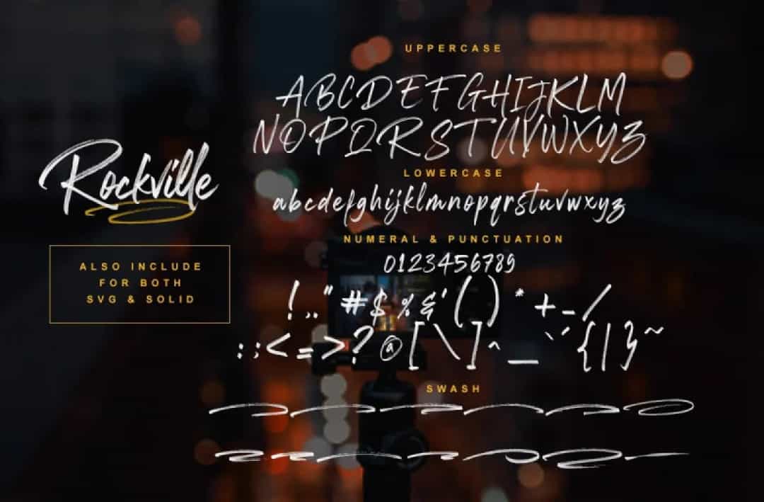 Rockville Font Image 3