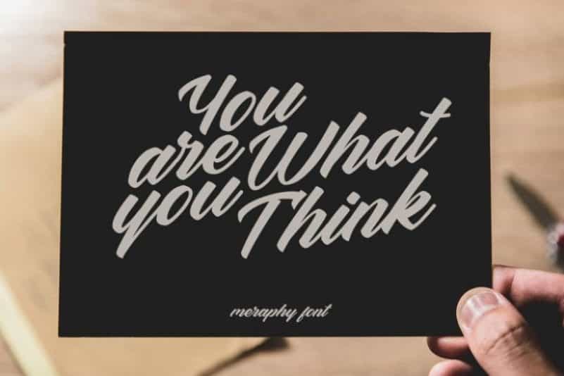 Meraphy Script Font Image 2