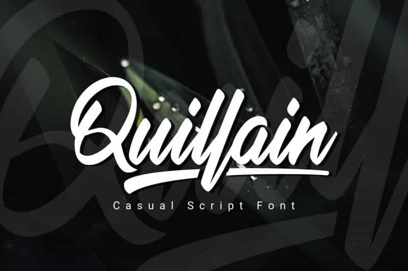 Quillain Script Font Image 1