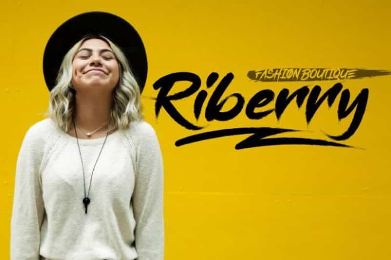 Gisbon Brush Font Image 3