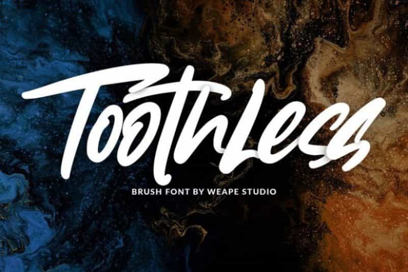 Toothless Brush Font Image 1