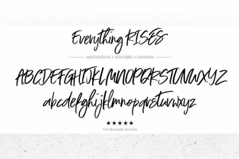 Everything RISES Script Font Image 3