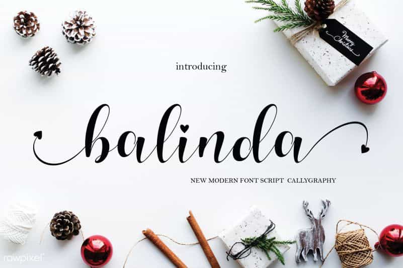 Balinda Calligraphy Font Image 1