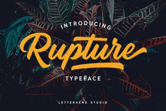 Rupture Bold Script Font Image 1
