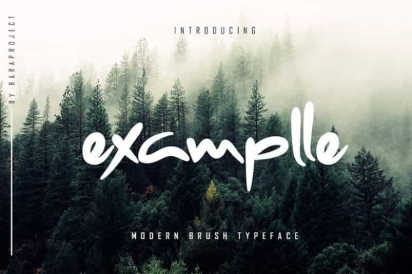Examplle Font Image 1