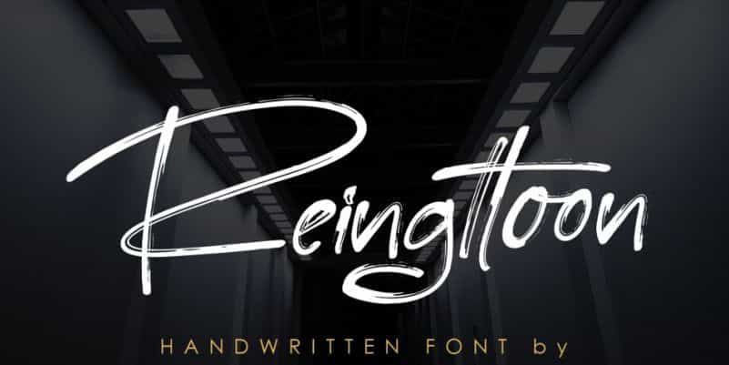 Reingttoon Font Image 1