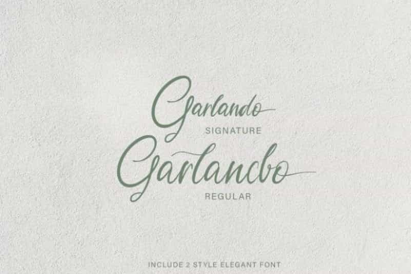 Garlando Font Image 1