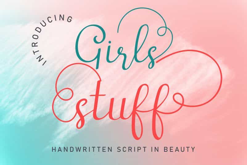 Girls Stuff Font Image 1