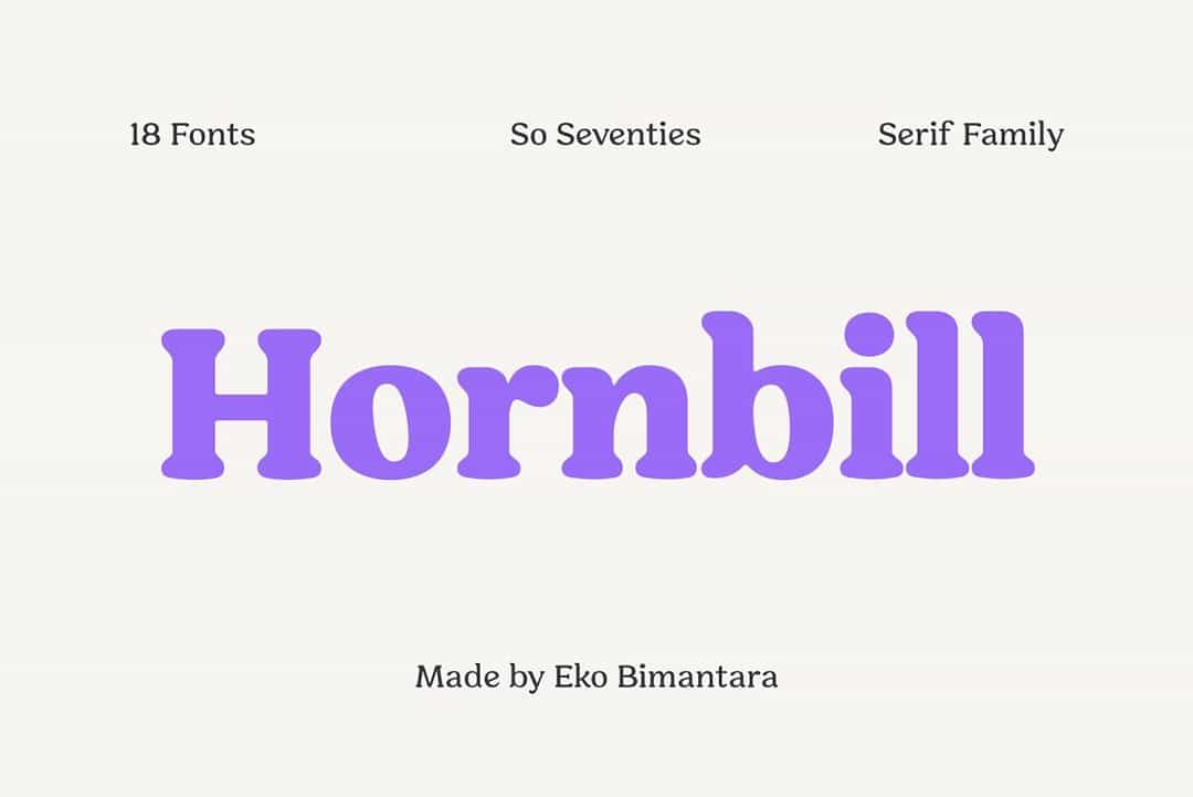 Hornbill Font Image 1