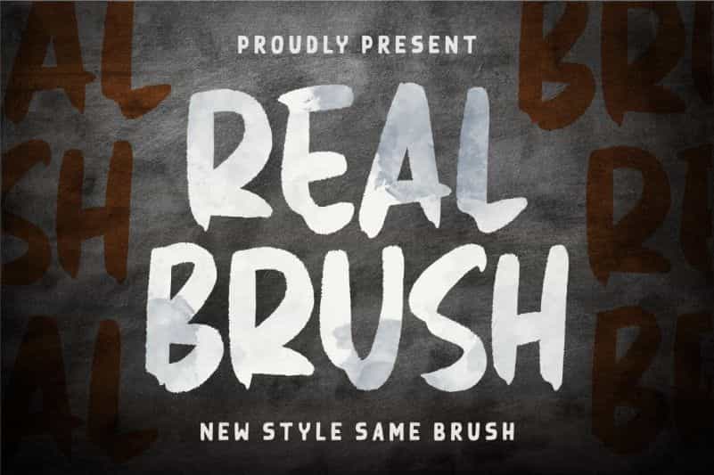 Real Brush Font Image 1