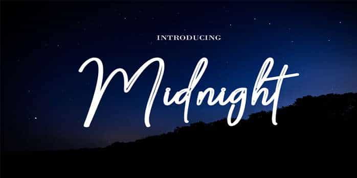 Midnight Font Family Image 1