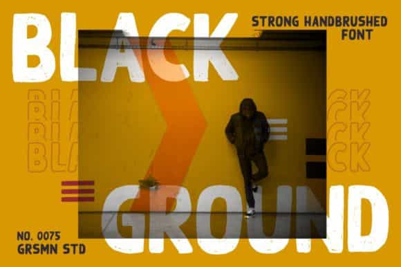 Black Ground Typeface Image 1