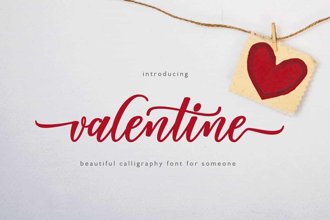 Valentine Font Image 1