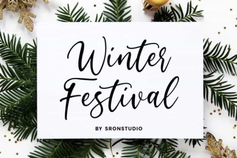 Winter Festival Font Image 1