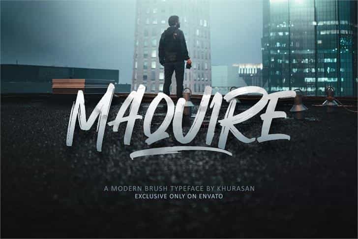 Maquire Brush Script Font Image 1