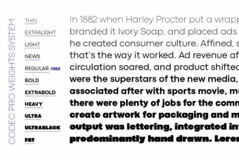 Codec Pro Sans Font Family Image 3