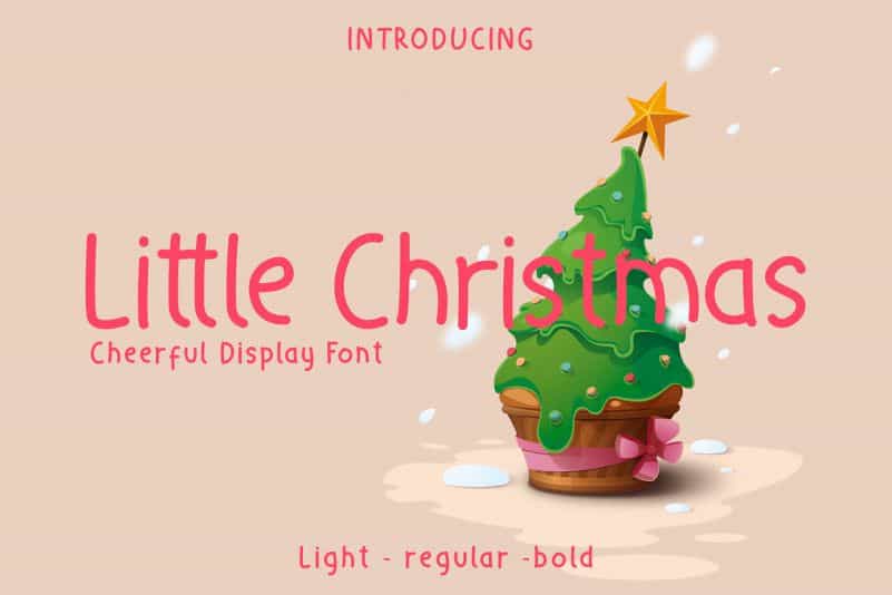Little Christmas Holiday Font Image 1