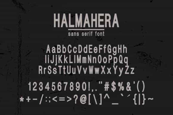 Halmahera Sans Serif Font Image 3