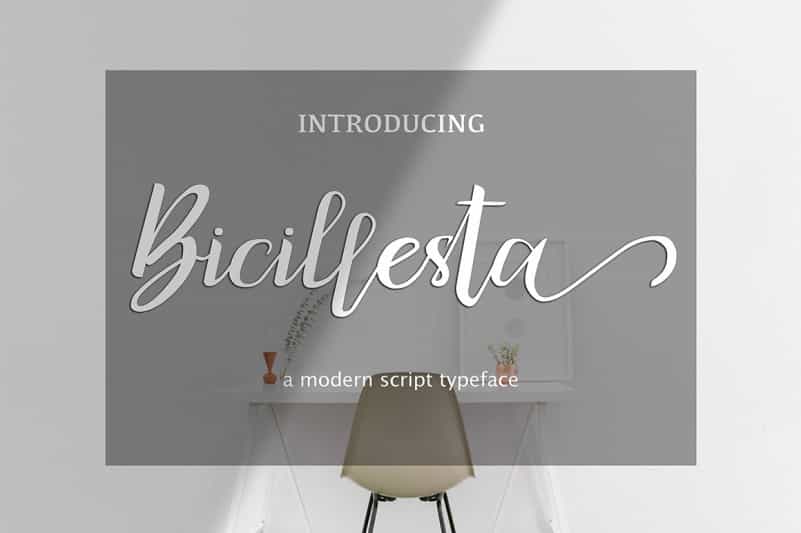 Bicillesta Calligraphy Font Image 1
