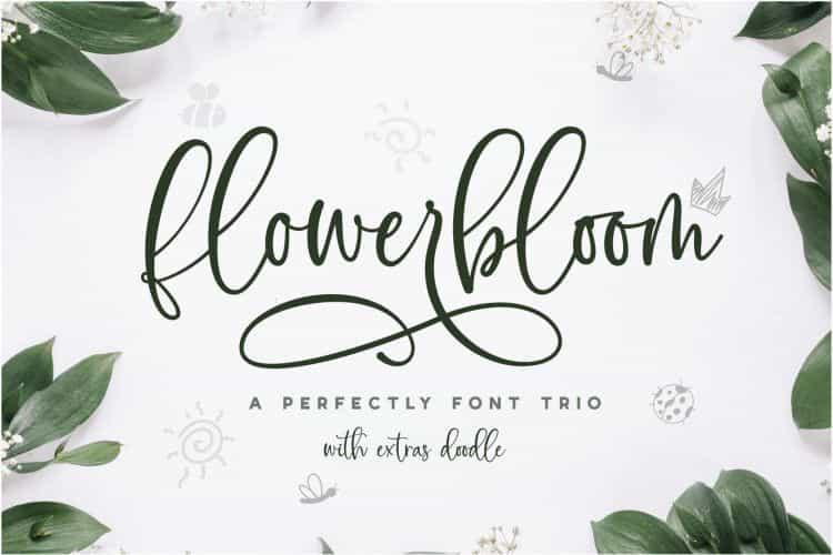 Flowerbloom Font Image 1