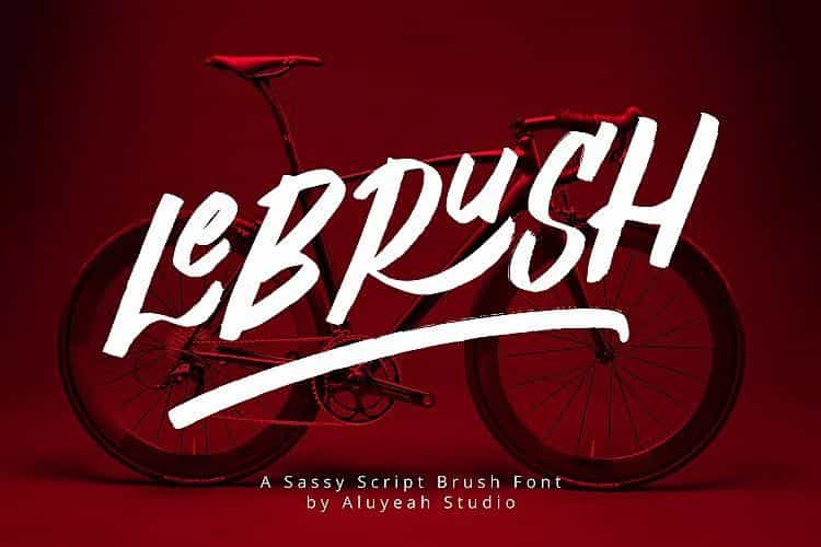 Al LeBRUSH Font Image 1