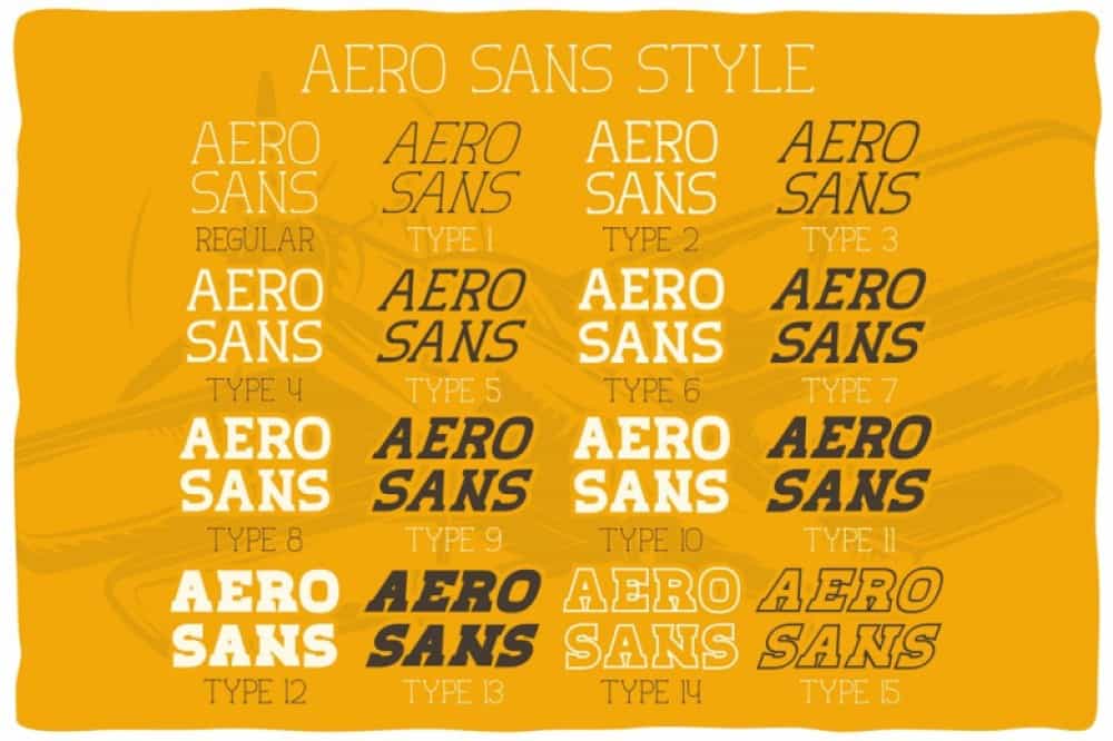 Aero Sans Font Family Image 2