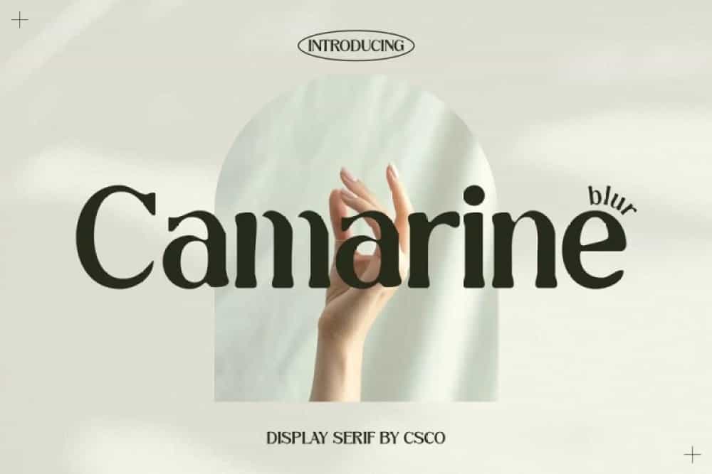 Camarine Blur Font Image 1