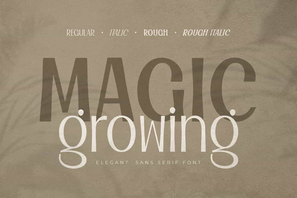 Magic Growing Font Image 1