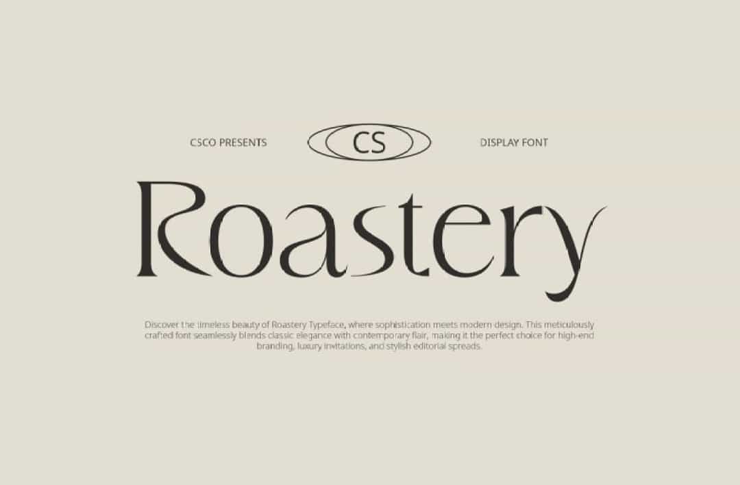 CS Roastery Font Image 1