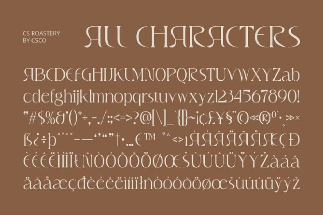 CS Roastery Font Image 3