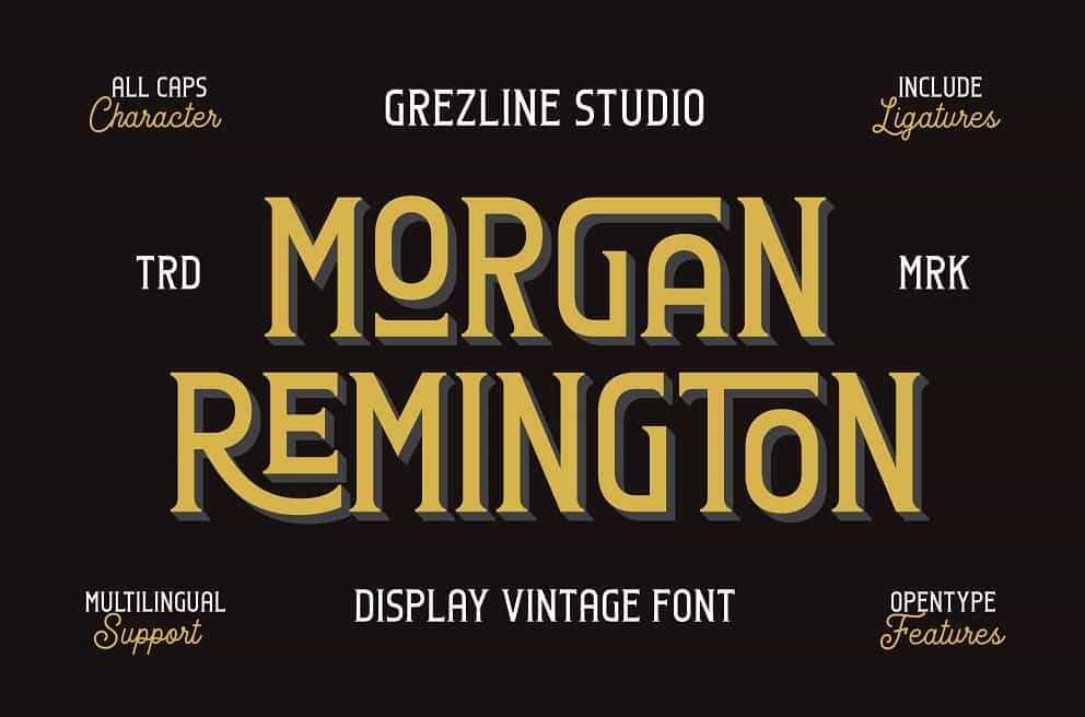 Morgan Remington Font Image 1