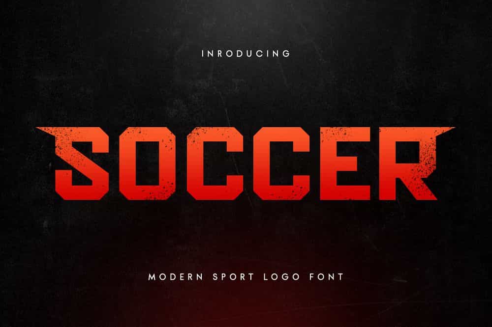 Soccer Font Image 1