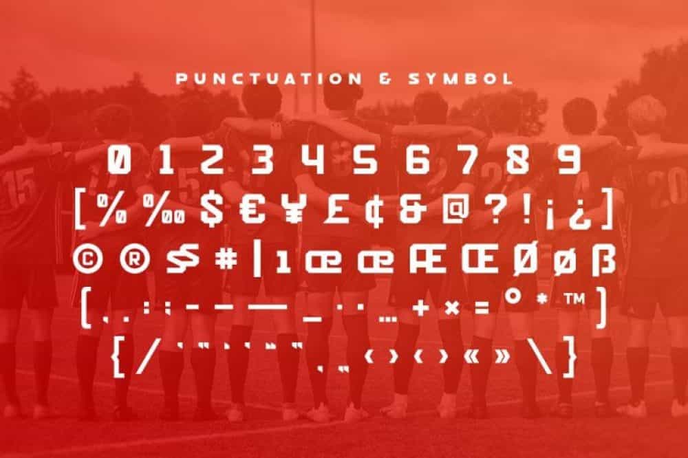 Soccer Font Image 4