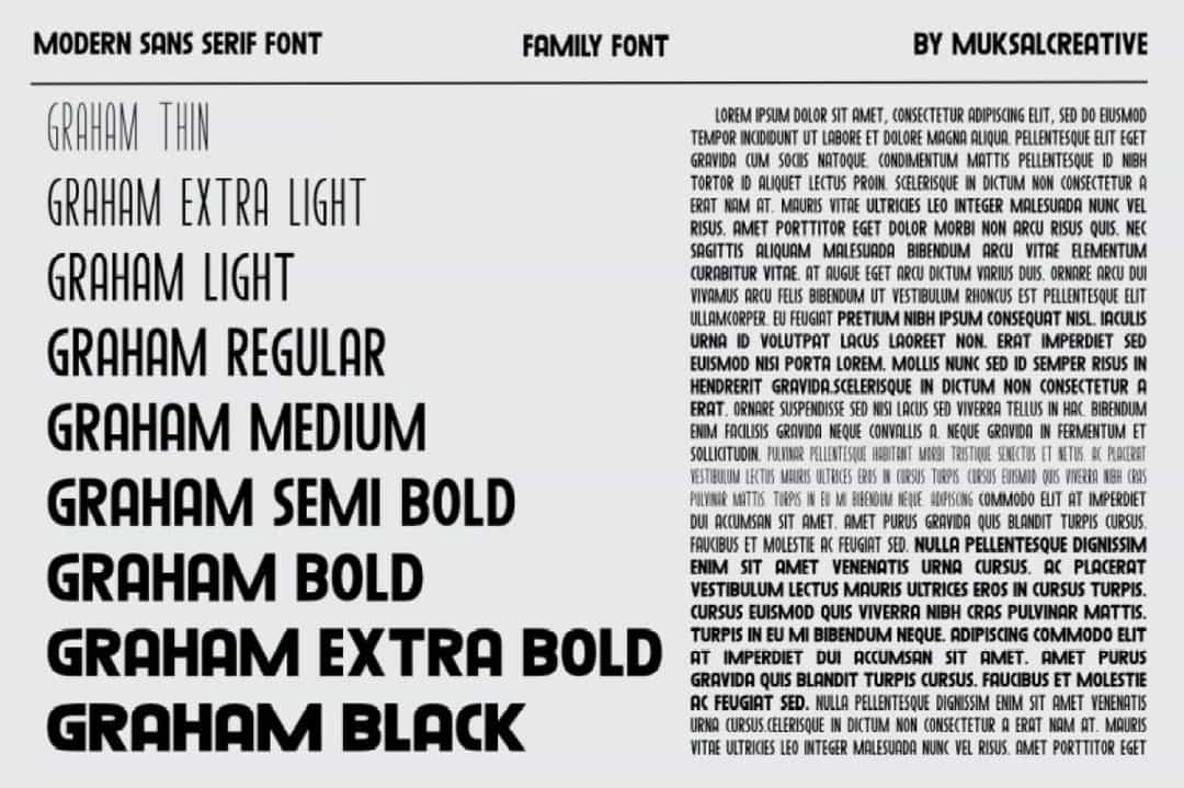Graham Black Font Image 2