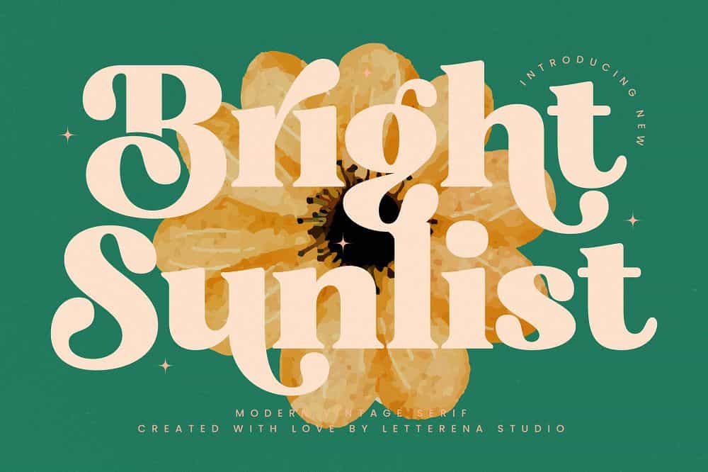 Bright Sunlist Font Image 1