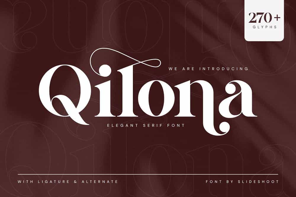 Qilona Font Image 1
