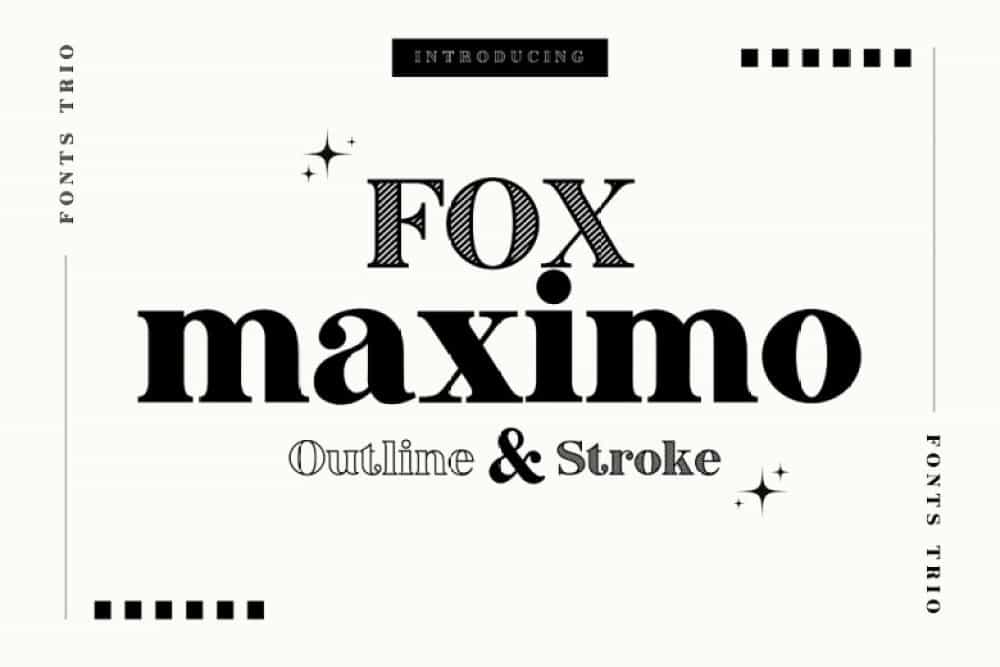 Fox Maximo Font Image 1
