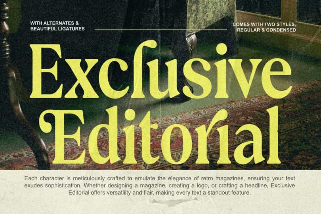 Exclusive Editorial Font Image 1