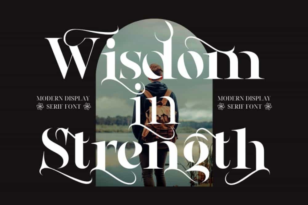 Wisdom in Strength Font Image 1