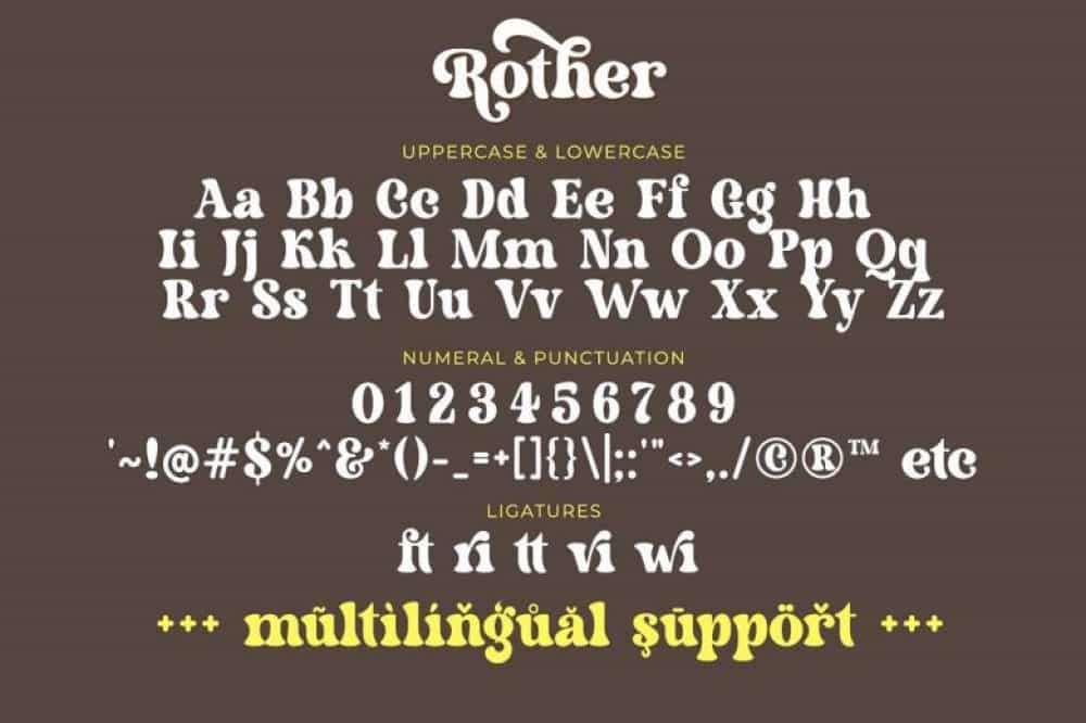 Rother Font Image 3
