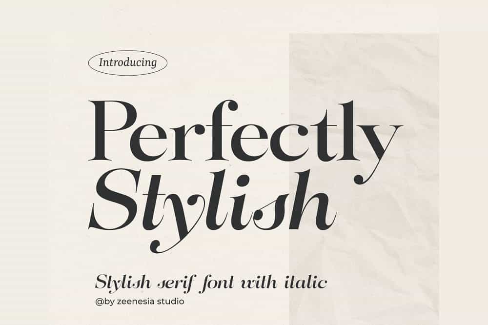 Perfectly Stylish Font Image 1