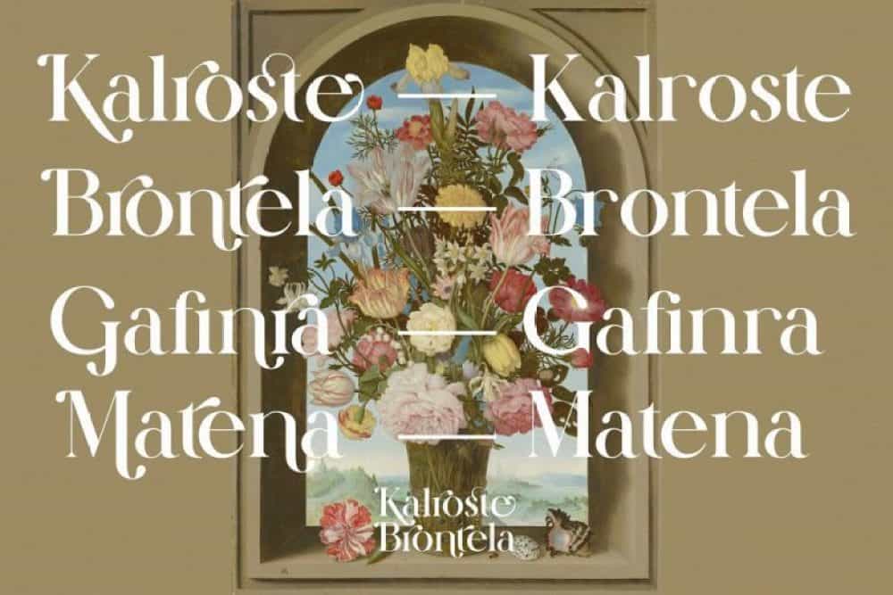 Kalroste Brontela Font Image 2
