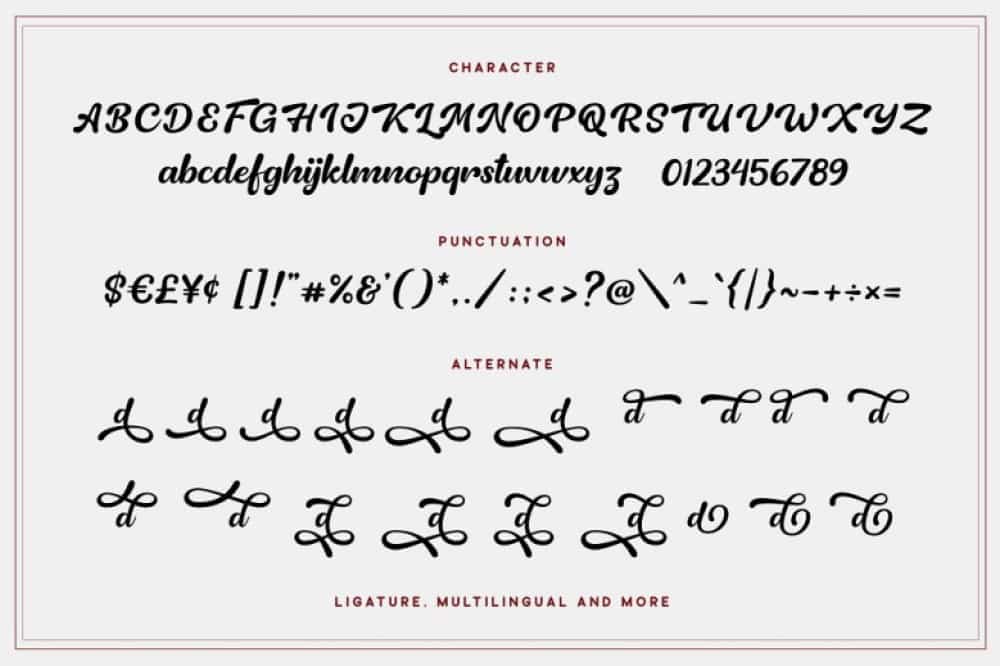 Natalie Caydence Font Image 3