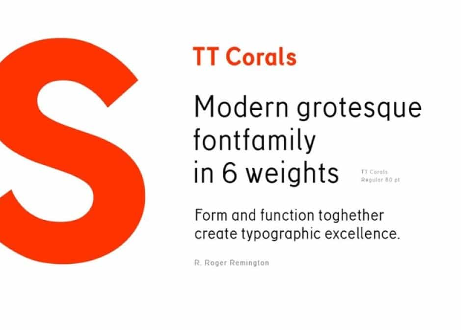TT Corals Font Family Image 2