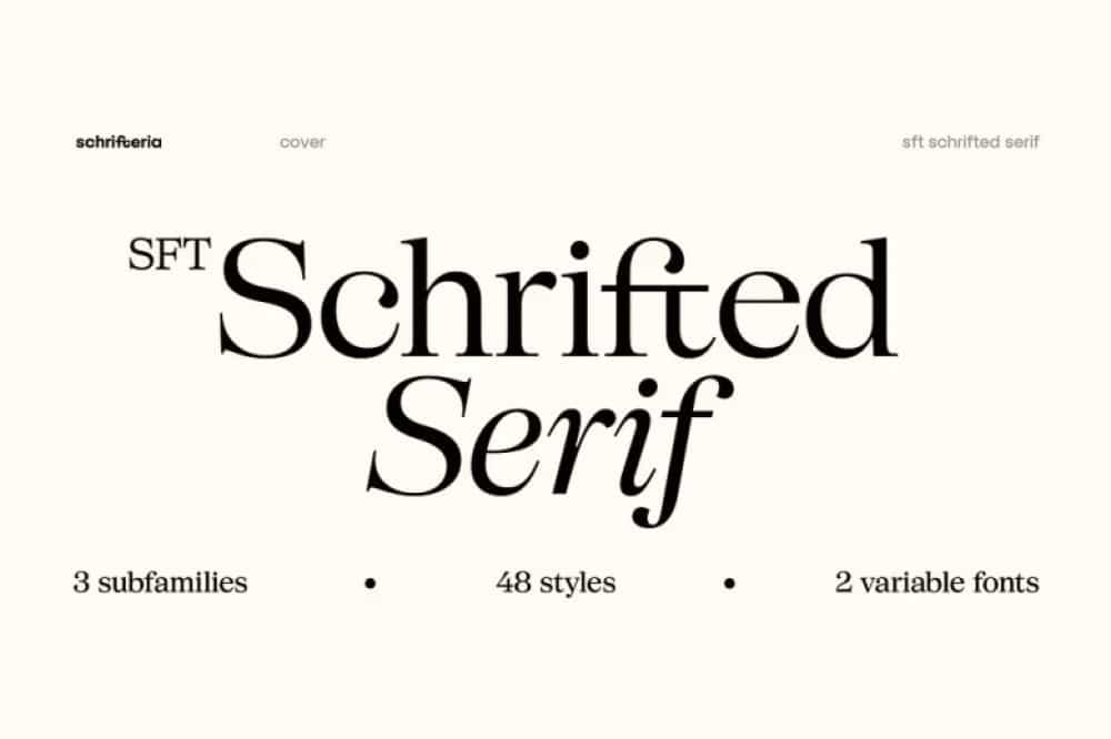 SFT Schrifted Serif Font Family Image 1