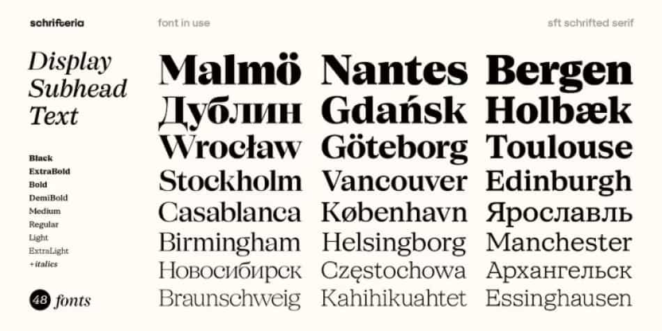 SFT Schrifted Serif Font Family Image 2