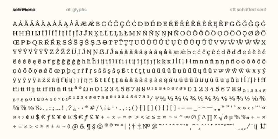 SFT Schrifted Serif Font Family Image 3
