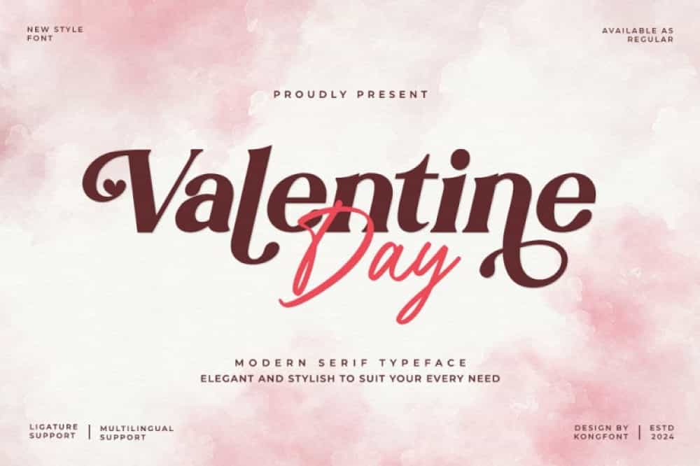 Valentine Day Font Image 1