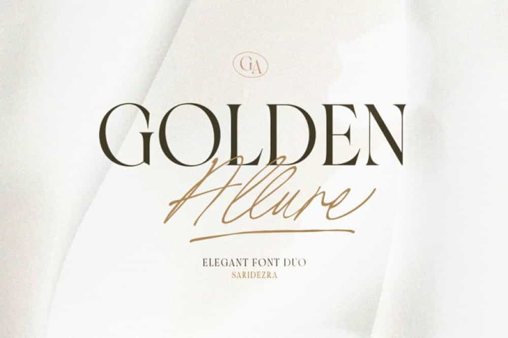Golden Allure Font Image 1
