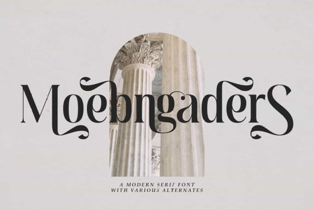 Moebngaders Font Image 1